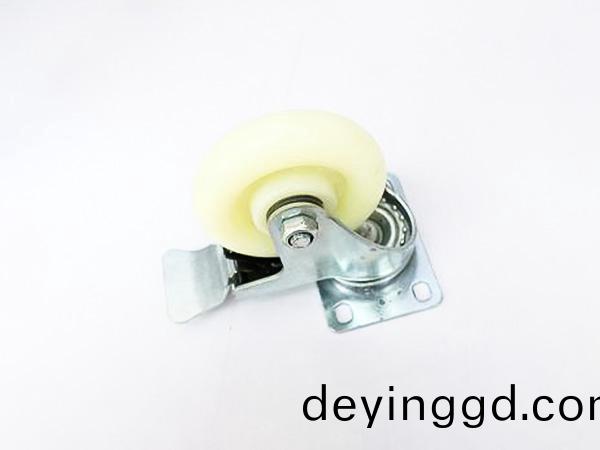 雙軸承白尼龍輪應用